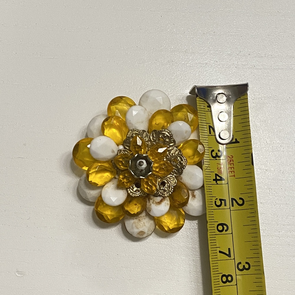 Vintage Floral Brooch Floral - Picture 5 of 6